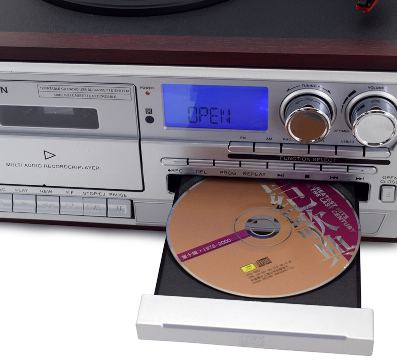 Музыкальный комбайн (радио, кассеты, винил, CD)